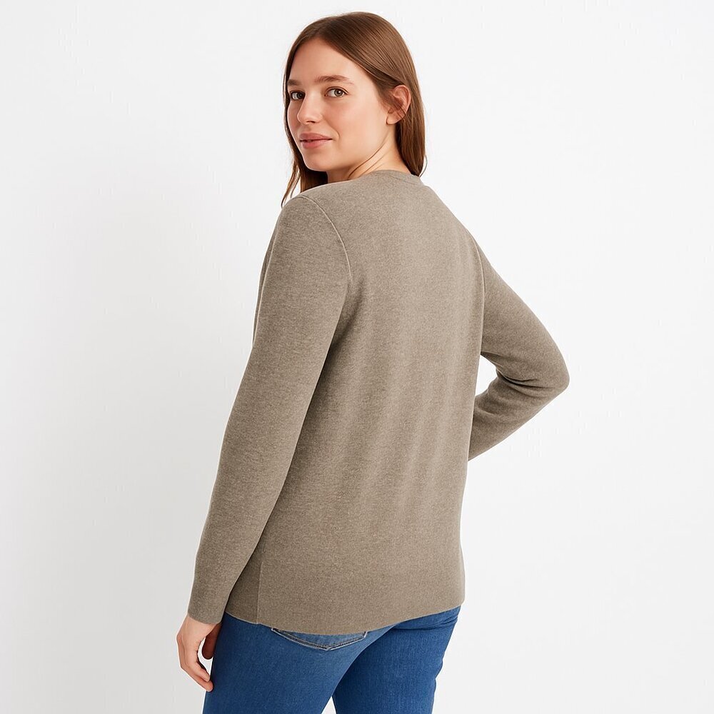 Madewell Cardigan Cotton Hemp Silk Button Front Neutral Academia Cozycore XS - Picture 14 of 14